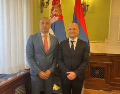 6 November 2024 MP Branimir Jovanovic and the Second Counsellor of the Embassy of Hungary in Belgrade David Hetei